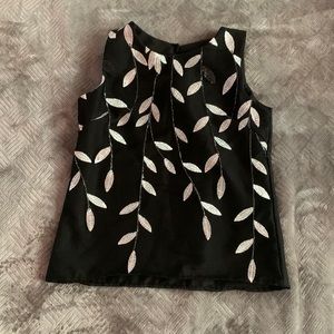 Art Halter Top Black Blouse
